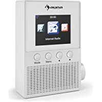 auna Digi Plug Radio Internet WLAN (Alarma- Control a través de aplicación- con encuche y Altavoz Integrado) - Blanco